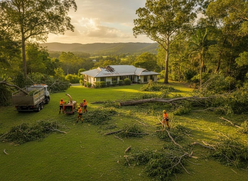 Storm Damage Tree Removal performed by Townsville Arborist in the Townsville
